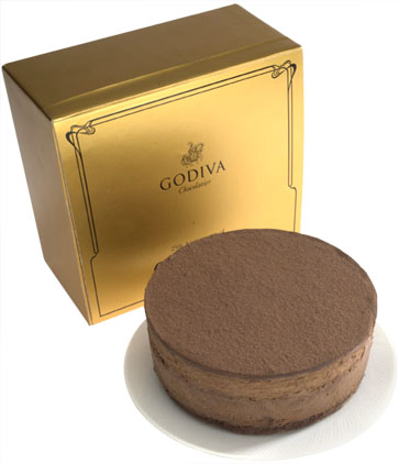 Godiva cheesecake